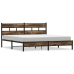 Estructura de cama sin colchón metal roble ahumado 193x203 cm