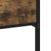 Estructura de cama sin colchón metal roble ahumado 160x200 cm