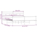 Estructura de cama sin colchón metal roble ahumado 183x213 cm