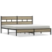 Estructura de cama sin colchón metal roble Sonoma 183x213 cm