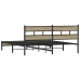 Estructura de cama sin colchón metal roble Sonoma 183x213 cm