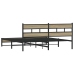 Estructura de cama sin colchón metal roble Sonoma 183x213 cm