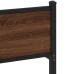Estructura de cama sin colchón metal roble marrón 200x200 cm