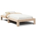 Estructura de cama sin colchón madera maciza de pino 100x200 cm