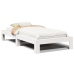 Estructura cama sin colchón madera maciza pino blanca 100x200cm