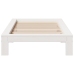 Estructura cama sin colchón madera maciza pino blanca 100x200cm