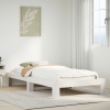 Estructura cama sin colchón madera maciza pino blanca 100x200cm