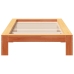 Cama sin colchón madera maciza de pino marrón cera 100x200 cm