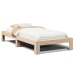 Estructura de cama sin colchón madera maciza de pino 90x200 cm