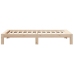 Estructura de cama sin colchón madera maciza pino 75x190 cm