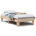 Estructura de cama sin colchón madera maciza de pino 100x200 cm