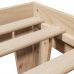 Estructura de cama sin colchón madera maciza de pino 100x200 cm