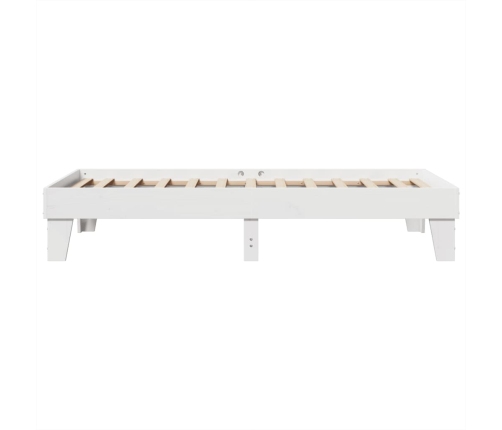 Estructura cama sin colchón madera maciza pino blanca 100x200cm