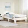 Estructura cama sin colchón madera maciza pino blanca 100x200cm