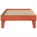 Cama sin colchón madera maciza de pino marrón cera 100x200 cm