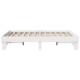 Estructura de cama sin colchón madera de pino blanca 140x190 cm