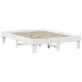 Estructura de cama sin colchón madera de pino blanca 140x190 cm