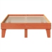 Estructura de cama sin colchón madera maciza marrón 120x190 cm