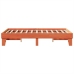 Estructura de cama sin colchón madera maciza marrón 120x190 cm