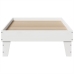Estructura de cama sin colchón madera maciza blanca 75x190 cm