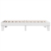 Estructura de cama sin colchón madera maciza blanca 75x190 cm