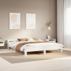 Cama sin colchón madera maciza de pino blanca 180x200 cm