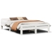 Estructura de cama sin colchón madera de pino blanca 140x200 cm