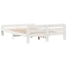 Estructura de cama sin colchón madera de pino blanca 140x200 cm