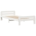 Estructura cama sin colchón madera maciza pino blanca 100x200cm