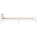 Estructura cama sin colchón madera maciza pino blanca 100x200cm
