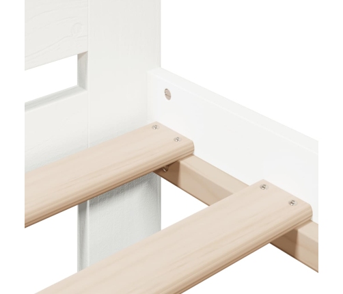 Estructura cama sin colchón madera maciza pino blanca 100x200cm
