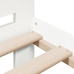 Estructura cama sin colchón madera maciza pino blanca 100x200cm