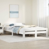 Estructura de cama sin colchón madera de pino blanco 135x190 cm