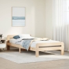 Estructura de cama sin colchón madera maciza de pino 90x190 cm