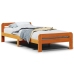 Estructura de cama sin colchón madera maciza marrón 90x190 cm