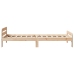 Estructura de cama sin colchón madera maciza pino 75x190 cm