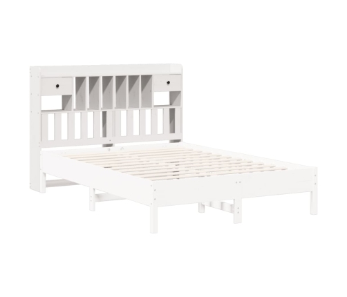 Cabecero de cama almacenaje madera maciza pino blanco 150 cm