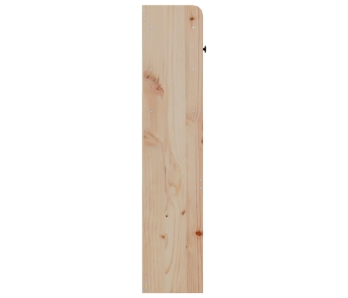 Cabecero de cama con almacenaje madera maciza de pino 140 cm