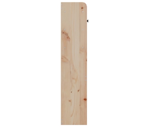 Cabecero de cama con almacenaje madera maciza de pino 135 cm