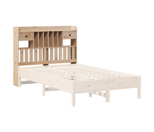 Cabecero de cama con almacenaje madera maciza de pino 135 cm