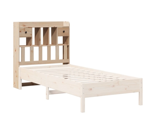 Cabecero de cama con almacenaje madera maciza de pino 100 cm