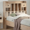 Cabecero de cama con almacenaje madera maciza de pino 75 cm