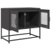 Mueble para TV acero laminado en frío negro 68x39x60,5 cm