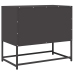 Mueble para TV acero laminado en frío negro 68x39x60,5 cm