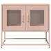 Mueble para TV acero laminado en frío rosa 68x39x60,5 cm