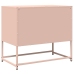 Mueble para TV acero laminado en frío rosa 68x39x60,5 cm