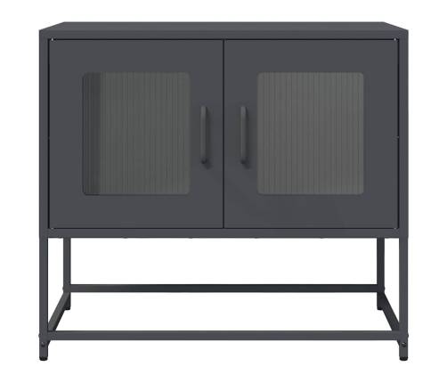 Mueble para TV acero laminado en frío antracita 68x39x60,5 cm