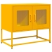 Mueble TV acero laminado en frío amarillo mostaza 68x39x60,5 cm