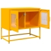 Mueble TV acero laminado en frío amarillo mostaza 68x39x60,5 cm