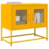 Mueble TV acero laminado en frío amarillo mostaza 68x39x60,5 cm